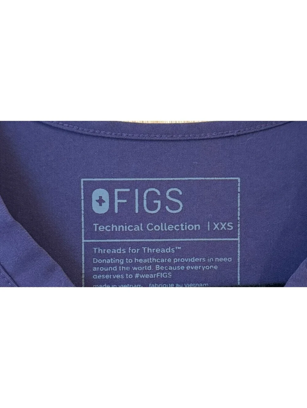 FIGS Purple Shadow Catarina Scrub Top XXS Healthcare Medical Nursing